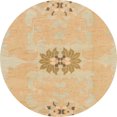 thumbnail image 1 of Ahgly Company Tapis Rond Abstrait Orange Abstrait, 7' Rond, 1 of 6