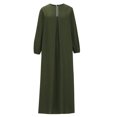 thumbnail image 4 of Gspmoly Robes pour Femmes, Robe Décontractée Ample à Col Montant avec Poches, Couleur Unie à la Mode pour Femmes, Robes Formelles pour Femmes Offres du Jour, 4 of 6