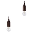 thumbnail image 2 of maskred Pull Cord Light Hanging Bulb Tent Camping Lamp Battery Operated black 5.5x16.5mm 2Set, 2 of 6