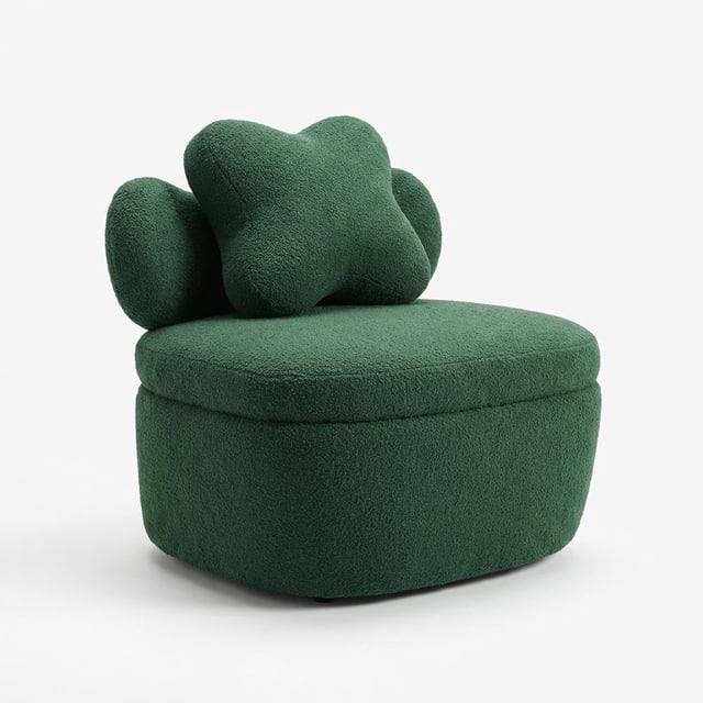 Modern Swivel Accent Chair with Storage - Soft Smooth Upholstery - Ergonomic Bucket Seat - 360° Rotating Lounge Chair, High Weight Capacity, Easy Assembly for Living Room, Bedroom, Office