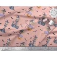 thumbnail image 2 of Soimoi Cotton Voile Fabric Magic Potion,Bat & Witch Halloween Print Fabric by Yard 56 Inch Wide, 2 of 3