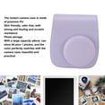 thumbnail image 4 of Protective Portable Case Compatible with Mini 12 Camera, PU Leather Bag with Adjustable Strap, Accessories Pocket, Lilac Purple, 4 of 8