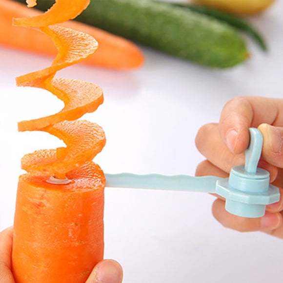 Spiral Cutting Machine Steel Spiral Cutter For Veggies Portable And Creativity Cucumber Carrot Potato Slicer Cutter Manual Kitchen， Manual Flower Shaping & Vegetable/Fruit Slicing Microwave Pasta Ding