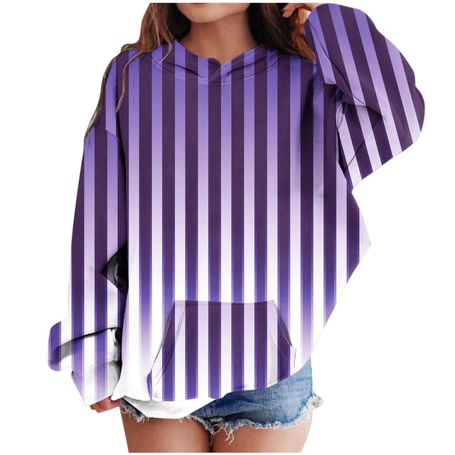 Chandails pour Tout-Petits Rabais Chemise pour Enfants T-Shirt à Manches Longues à Motif T-Shirt Imprimé Col Rond Hauts Courts Convenant aux Garçons et aux Filles Âgés Chandail à Capuchon Garçons T-Shirts à Manches Longues Violets 13T