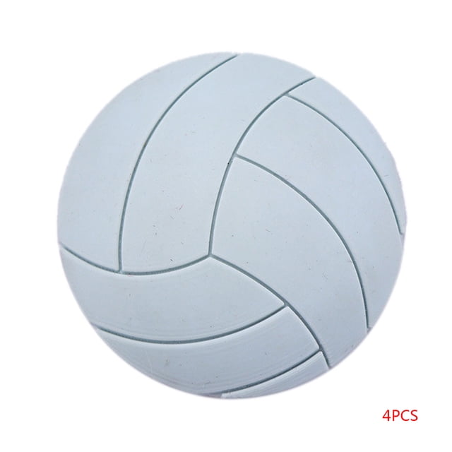 Maoww 4 Pcs Coussinet Mural Antichoc Anti-Collision Élimine le Bruit Coussin Poignée de Porte Pare-Chocs Protection Forme Volleyball