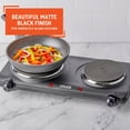 thumbnail image 4 of IMUSA Double Electric Hot Plate, Black, 4 of 9