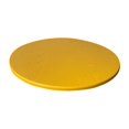 thumbnail image 1 of Round Table Cloth Protector 27.5-33.5" Table Cover Backed Vinyl Tablecloth Party yellow, 1 of 8