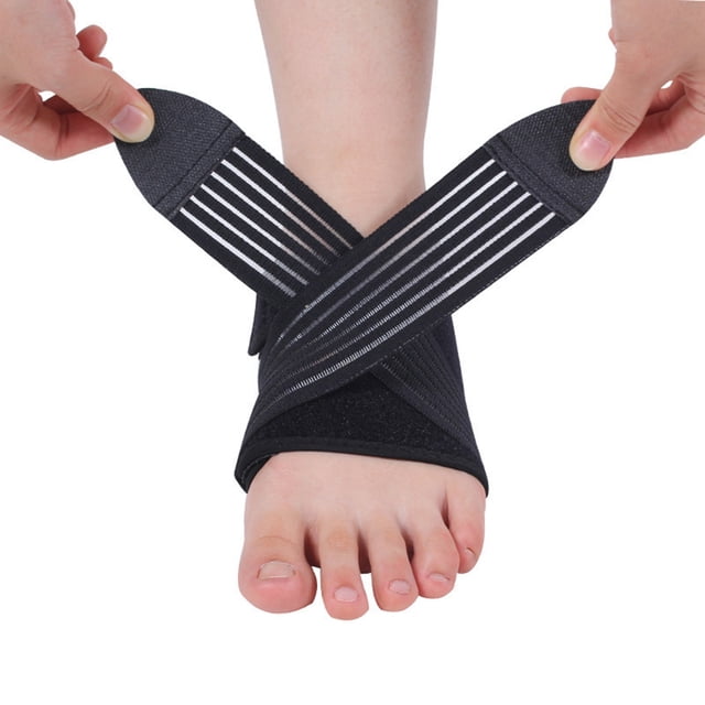 Bangcool Orthèse de Cheville Élastique Protectrice Soutien de Cheville Bande de Pied avec Bande de Compression