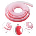 thumbnail image 2 of Collapsible Shower Threshold Water Dam Collapsible Bath Shower Barrier Water Stopper Retention System Dry and Wet Separation for Bathroom Kitchen and More，Attention To The Color And Size Of The Order, 2 of 10