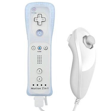 Manette Wii Remote Plus et Nunchuck avec Étui en Silicone et Dragonne - (Produit de 3e Partie)