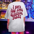 thumbnail image 2 of CEHVOM Oversized T Shirts For Women Plus Size Slogan Graphic Drop Shoulder Short Sleeve Tops Summer Loose Pullover Tees, 2 of 8