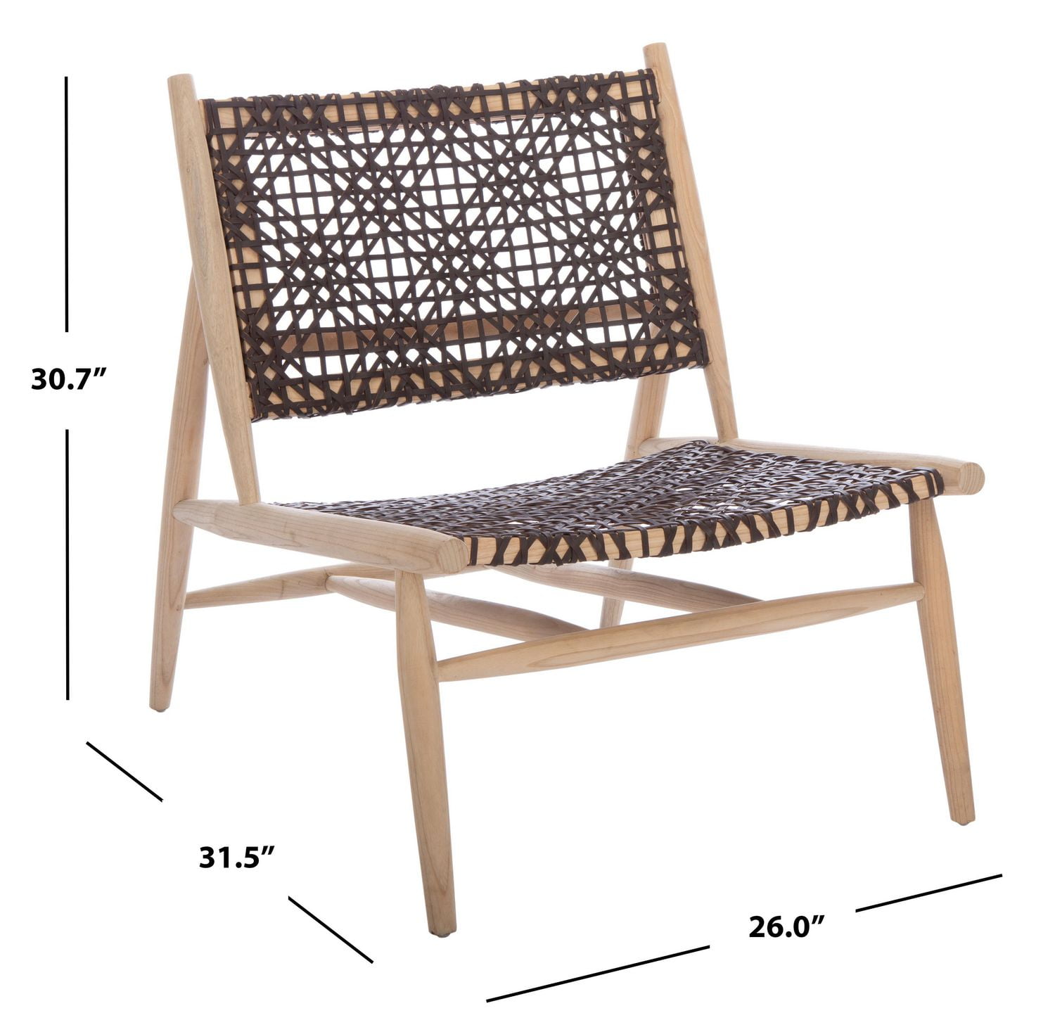 Safavieh Bandelier Leather Accent Chair