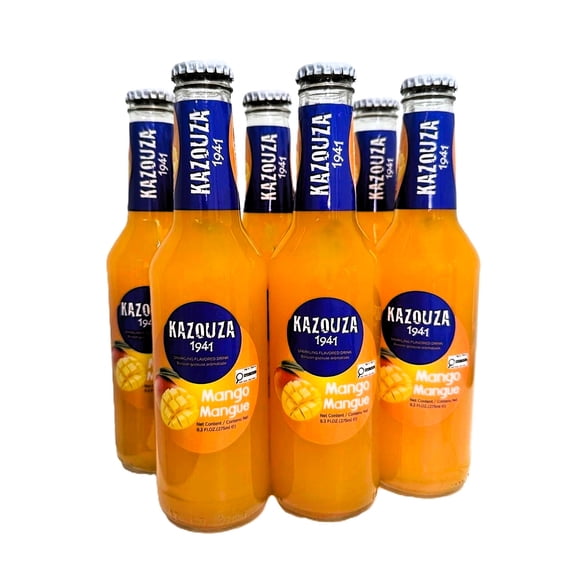 Kazouza Sparkling Mango Flavored Drink 6x275ml