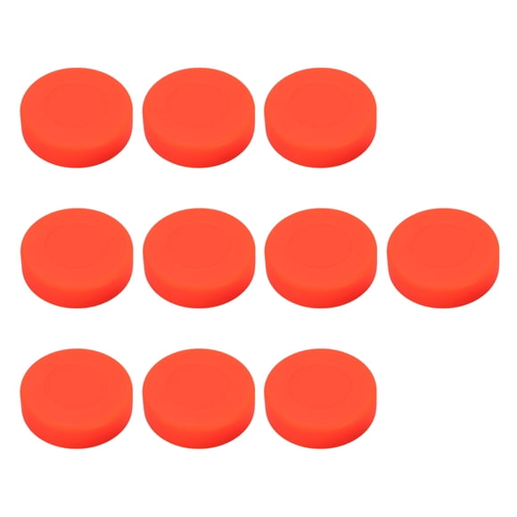 PENIKOKO 10 Pcs Durable Rubber Street Hockey Balls Red for Recreational Players