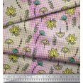 thumbnail image 3 of Soimoi Rayon Crepe Fabric Cartoon & Camouflage Decor Fabric Printed Yard 46 Inch Wide, 3 of 3