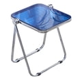 thumbnail image 4 of Abbracc TV Tray Table Folding TV Tray Table Small Dining Chair Space Saving Coffee Table blue, 4 of 9