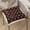 Coffee, variant on Polka Chair Cushion Garden Dining Home Office Seat Soft Pad 40x40cm