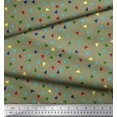 thumbnail image 2 of Soimoi Georgette Viscose Tissu Dot & Triangle Géométrique Tissu Imprimé 1 Yard 42 Inch Wide, 2 of 3
