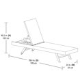 thumbnail image 3 of Chaise longue Willow Springs de hometrends, 3 of 9