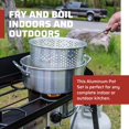 thumbnail image 2 of Camp Chef Aluminum Cooker Pot - Indoor & Outdoor Cooking Pot Set with Strainer & Cooking Pot - 10.5 Quart, 2 of 5