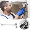 thumbnail image 1 of Shower Head Extension Arm Adjustable 10 Inch Universal Connecting Pipe Height and Angle Enhancer for Shower Heads Solid Brass Construction, 1 of 6