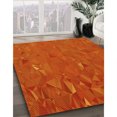 thumbnail image 3 of Ahgly Company Tapis d'Intérieur Rectangulaire Transitionnel Orange Rouge Orange Lavable à la Machine, 2 Pieds x 4 Pieds, 3 of 7
