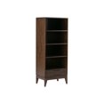 thumbnail image 2 of Simpli Home Harper Bibliothèque Moderne Mi-Siècle en Bois Dur Massif 60 Pouces x 24 Pouces avec Rangement, Brun Noyer, 2 of 6