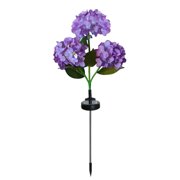 MKHSQHDG Todays Deals Clearance Sale Fairy Hydrangea Lights 3 Pack Solar Garden Lights Outdoor Ip65 Colorful Led Light 15H Lighting Twinkling Fairy Hydrangea Lights for Patio Yard