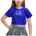 thumbnail image 2 of Rbaofujie Girls Athletic Tank Tops Round Neck Basic Cute Dance Crop Tops for Kids, 2 of 4