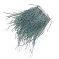 thumbnail image 1 of pitrice 1 Yard Frange de Plume d'Autruche Teinte Ruban d'Embellissement Gris Vert, 1 of 5