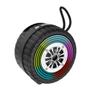 A Mini Bluetooth Speaker With Colorful Lights Wireless Portable Speaker With Tws Connection Fm Radio 360° Sound Speaker 0.93 Lbs