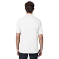 thumbnail image 4 of Hanes Cotton-Blend Men`s Jersey Polo, 2XL, White, 4 of 6