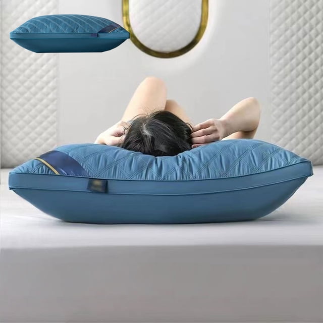 Neck Support Pillow | Cervical Pillow for Sleeping | Adjustable Height Contour Pillow | Breathable Memory Foam Pillow for Side and Back Sleepers | Home and Travel Use
