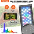 thumbnail image 2 of VEVOR Aquarium Light 18W Full Spectrum Aquarium LED Lights for 24"-30" Fish Tank, 2 of 9