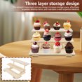 thumbnail image 4 of NUAHRHY Wood Cologne Organizer Easy to Install Versatile Perfume Display Riser Stand Sturdy Lotion Shelf Organizer Stand Practical Display Stand Riser Shelf for Makeup Jewelry, 4 of 8