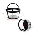 thumbnail image 4 of QUTETN Coffee Filters 5 Cup Fit Mr Coffee  Nylon Basket Small Reusable Coffee Filters with Handle  4 Count, 4 of 5