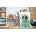 thumbnail image 2 of Ahgly Company Tapis d'Intérieur Lavable en Machine Carré Vert, 6 Pieds Carré, 2 of 7