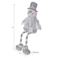 thumbnail image 2 of Christmas Icy Glam Snowman Shelf Dangler 17", 2 of 3