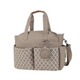 thumbnail image 4 of Multifunctional Baby Diaper Mummy Changing Bag for Keys Mom and Dad Diaper Khaki, 4 of 10