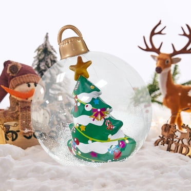 Giant Inflatable Christmas Ball,PVC Inflatable Decorated Ball,Christmas Tree Decoration Bell ,Large Holiday Inflatables Outdoor Decorations ,Christmas Blow up Yard Decor Giant Inflatable Ornaments