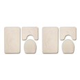 thumbnail image 2 of Decodeary 3pcs/set Absorbent Bath Rug Set Bathroom Dry And Fresh Easy To Install Anti-slip Polyester Non-Slip Chenille Bath Rug PJ210611-B001 2Set, 2 of 6