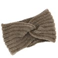 thumbnail image 1 of Bandeau Croisé Tricoté Automne Hiver pour Femmes, Bandeau de Sport Extensible et Chaud, 1 of 9
