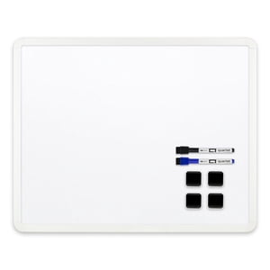 Quartet Pack magnétique de valeur de panneau d'effacement, cadre en plastique, tableau blanc, 20” x 16”
