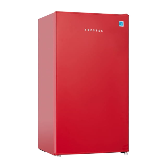 Frestec Réfrigérateur Mini 3,1 Pi3, Réfrigérateur Compact, Petit Réfrigérateur avec Congélateur, Rouge (FR 310 Rouge)