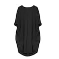 thumbnail image 3 of AherBiu Robe Midi d'Été Grande Taille pour Femmes 2024 Ample et Décontractée avec Poches, 3 of 4