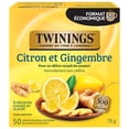 thumbnail image 2 of Twinings Lemon & Ginger Herbal Tea Bags, Lively & Spicy, Naturally Caffeine Free, 50 Count, 2 of 6
