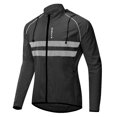 thumbnail image 4 of Amdohai Men Windproof Hooded Cycling Jacket Breathable High Visibility Reflective Bike Bicycle Riding Sports Coat Jacket, 4 of 7