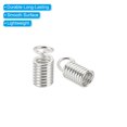 thumbnail image 4 of Unique Bargains Cord End Caps, 100Pcs 4.5x9.5mm Metal Spring Coil End Tips Crimp Terminators Caps Silver White, 4 of 5