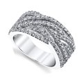 thumbnail image 3 of Women's 925 Sterling Silver Cubic Zirconia Right HRing, 3 of 3