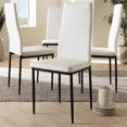 thumbnail image 2 of Baxton Studio Armand Faux Leather Dining Chair in White (Set of 4), 2 of 5